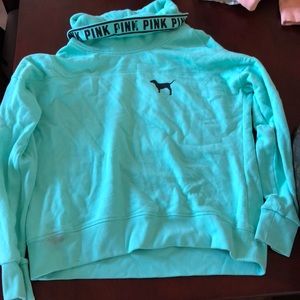 Victoria’s Secret Pink Aqua sweatshirt